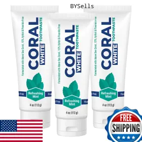 B076P2PZPB CORAL WHITE Toothpaste Natural Fluoride Sls