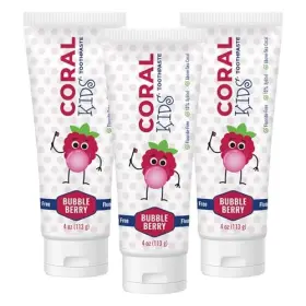 CKT43PKS CORAL WHITE Kids Bubble Berry Fluoride Toothpaste