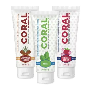 CNFLVBNDL2 CORAL WHITE Nano Flavor Bubble Berry Toothpaste