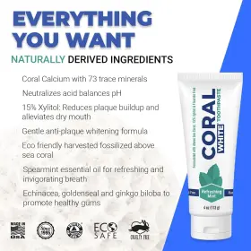 HFS-KOI-ZK-A8923 CORAL WHITE Toothpaste Natural Fluoride Sls #2