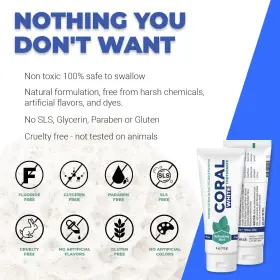 HFS-KOI-ZK-A8923 CORAL WHITE Toothpaste Natural Fluoride Sls #3