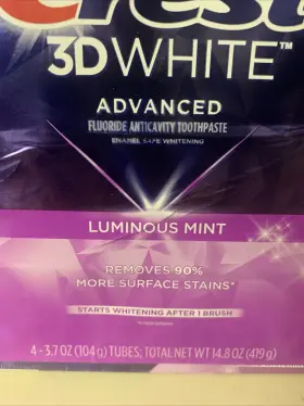 030772001462 CREST Whitening Toothpaste Advanced Luminous #3