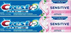 030772001530 CREST Sensitive Toothpaste Pack Whitening