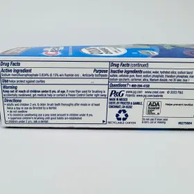 030772057155 CREST Advanced Kids Fluoride Toothpaste Flavor #3