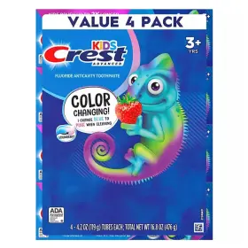 030772190845 CREST Kids Advanced Changing Toothpaste Pack