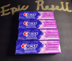 03700026151 CREST Advanced Radiant Whitening Toothpaste Tube