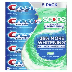 037000495482 CREST Scope Advanced Foam Toothpaste Pack