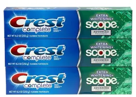037000620495 CREST Whitening Scope Fluoride Toothpaste Pack