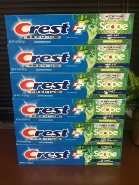 037000670667 CREST Pack Outlast Whitening Scope Toothpaste