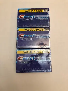Crest 037000695851 6 3d White Arctic Fresh Fluoride Whitening Toothpaste Tubes 3.5 Oz Lot