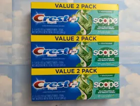 037000853794 CREST Scope Whitening Toothpaste Minty Tubes