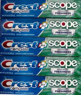 037000873372 CREST Scope Advanced Freshness Toothpastes Net