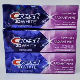 037444809739 CREST Advanced Radiant Fluoride Toothpaste Pack