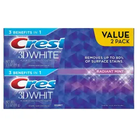 5228772829 CREST Radiant Whitening Toothpaste Pack