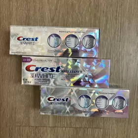 6857 CREST Brillance Fluoride Anticavity Toothpaste Tubes #2