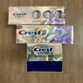 6857 CREST Brillance Fluoride Anticavity Toothpaste Tubes #3