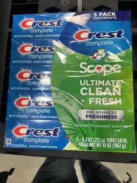 751503387128 CREST Benefit Toothpaste Whitening Scope Pack