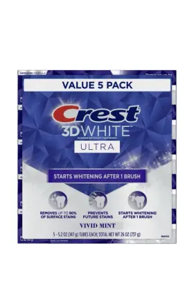 80337519 CREST Ultra Vivid Whitening Toothpaste Pack