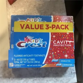 91560086 CREST Kids Cavity Fluoride Toothpaste Sparkle Fun