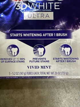 990002870 CREST Ultra Fluoride Anticavity Toothpaste Pack #3