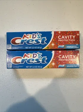 CRES953302-2 CREST Pack Kids Cavity Toothpaste Sparkle Fun