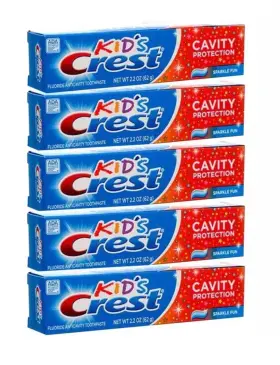 CRES953302-6 CREST Pack Kids Cavity Toothpaste Sparkle Fun