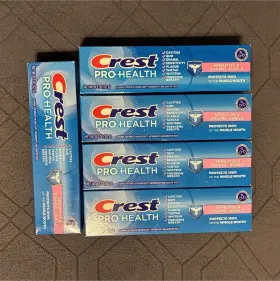Crest L0t4103gf Pro-health Sensitive And Enamel Shield Fluoride Toothpaste 4.3 Oz Lot Of 5