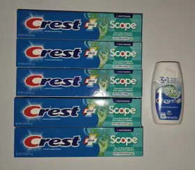 LOT5094TNC CREST Scope Whitening Minty Striped Fluoride