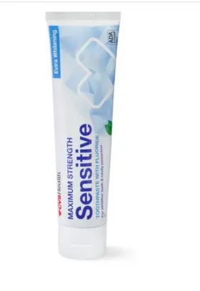 050428425619 CVS Sensitive Toothpaste Fluoride Whitening