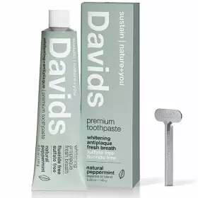 794168559028 DAVIDS Natural Toothpaste Whitening Peppermint