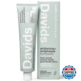 B00ZTJC26C DAVIDS Fluoride Toothpaste Whitening Antiplaque