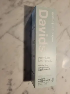 DAV00000 DAVIDS Toothpaste Whitening Antiplaque Peppermint