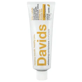 DAV44312 DAVIDS Kids Whitening Antiplaque Toothpaste Natural