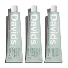 313047677600 DAVIDS NATURAL TOOTHPASTE Fluoride Whitening