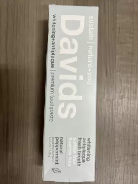 861226000027 DAVIDS NATURAL TOOTHPASTE Peppermint Whitening