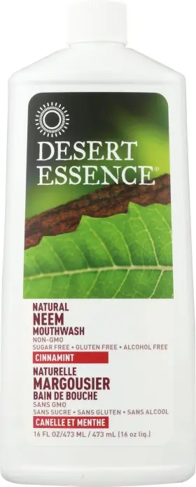 3435NDE DESERT ESSENCE Alcohol Mouthwash Tea Tree Oil Aloe