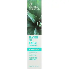 55731 DESERT ESSENCE Tea Tree Oil Neem Toothpaste Wintergreen