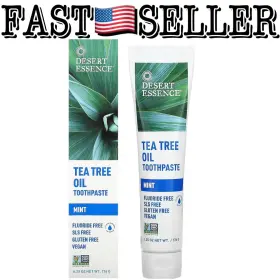 731339193308 DESERT ESSENCE Tea Tree Oil Toothpaste Natural