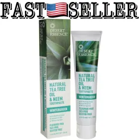 731646268553 DESERT ESSENCE Tea Tree Neem Toothpaste Fluoride