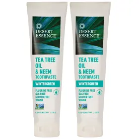 CDS-027B DESERT ESSENCE Tea Tree Oil Neem Toothpaste Pack