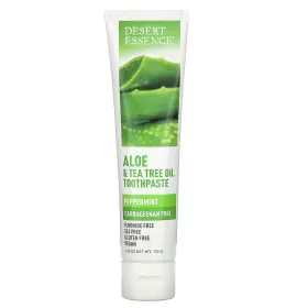 DES-33442 DESERT ESSENCE Aloe Tea Tree Oil Toothpaste