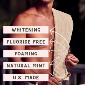 445034079098 DESESH Whitening Toothpaste Tablets Fluoride