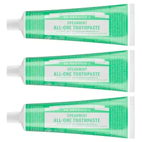018787002513 DR. BRONNERS Toothpaste Pack Spearmint Fluoride
