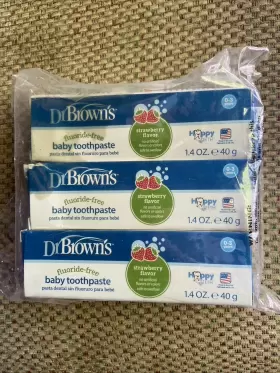 072239319932 DR. BROWNS Fluoride Baby Toothpaste Infant Oral