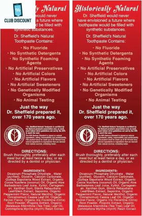 313036820864 DR. SHEFFIELDS Natural Toothpaste Cinnamon Great #2