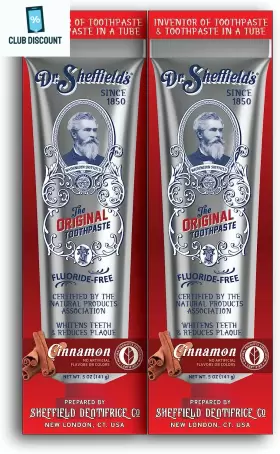 313036820864 DR. SHEFFIELDS Natural Toothpaste Cinnamon Great