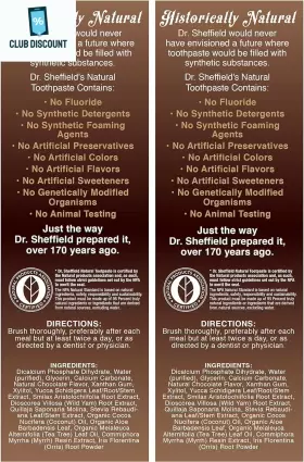 445009618680 DR. SHEFFIELDS Natural Toothpaste Chocolate #2