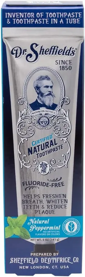 744111017372 DR SHEFFIELDS Toothpaste Natural Peppermint