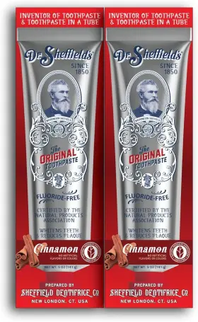 SHEF5OZCINNAMON DR. SHEFFIELDS Natural Toothpaste Cinnamon