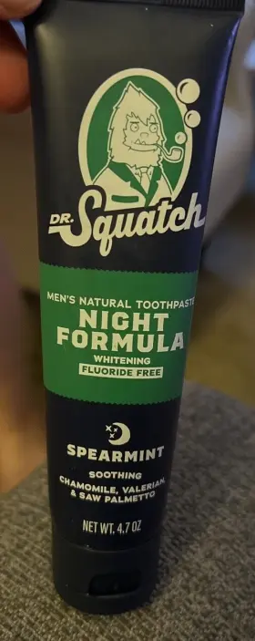 810095591631 DR. SQUATCH Spearmint Night Formula Toothpaste